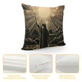 thumbnail image 4 of JEUXUS  Christian Bible Verse Quote Let Everything That has Breath Praise The Lord Throw Pillow Cover Farmhouse Cushion Case for Sofa Couch, 4 of 5