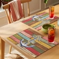 thumbnail image 4 of Anchor Placemats Set&nbsp;of&nbsp;12 Rope Vintage Brown Green Wood Board Nautical Heat Insulation Washable Place Mats, Rustic Non-Slip Table Mats for Dining Table Party Kitchen Decor,13x19 Inch, 4 of 9