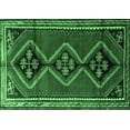 thumbnail image 1 of Ahgly Company Indoor Rectangle Persian Emerald Green Traditional Area Rugs, 7' x 10', 1 of 4
