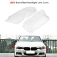 thumbnail image 4 of 1 par de cubiertas de plástico transparente para faros delanteros izquierdo y derecho de BMW E46 Serie 3 4DR 02-05, 4 of 12