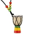 thumbnail image 5 of Yokua Classic Djembe Pendant Mini Hand Drum Hanging Ornament Gift Supplies, 5 of 14