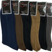 6 Paires Chaussettes Habillées pour Hommes Multicolores Décontractées Travail Taille 10-13 Mi-Mollet