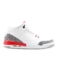 thumbnail image 2 of Kids Air Jordan Retro 3 III GS Katrina White Fire Red Cement Grey Blac, 2 of 6