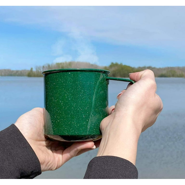 E-far Enamel Camping Mug Set of 6, 16 Ounce Metal Enamel Coffee Tea Cups  for Outdoor Camping Hiking …See more E-far Enamel Camping Mug Set of 6, 16