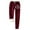 Red, variant on IROINNID Women's Sweatpants Casual Jogger Printing Leggings Drawstring Waist Thick Warm Elastic Pants with Pockets,Burgundy
