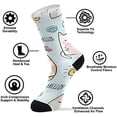 thumbnail image 4 of Coolnut Cute Cartoon Cats Socks Winter Warm Socks Fashion Print Socks Novelty Casual Socks for Men Women( 1 Pack), 4 of 6