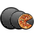 thumbnail image 2 of LMETJMA-sartén antiadherente perforada de acero al carbono con agujeros para Pizza, bandeja para horno, sartén para Pizza, apto para lavavajillas, JT139, 2 of 4