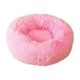 thumbnail image 3 of COM1950s Anti Anxiety Round Fluffy Plush Faux Fur Warm Washable Dog Bed & Cat Bed,Original Bed for Small Medium Large Pets,Used To Relieve Joints and Improve Sleep（12"X12"X6''） (30Cm,Pink), 3 of 7