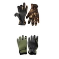 thumbnail image 4 of 1 Pair Anti\-Slip Outdoor Fishing Gloves 3 Cut Finger Sports Gloves Men Cycling Hunting Camouflage Thermal Warm yellow green XL, 4 of 9