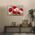 thumbnail image 4 of Larbulse Red And Cream Poppies Canvas Wall Art Home Decor Poster Vintage Funny Print Picture Abstract Bedroom Living Room Kitchen Posters Decor, 4 of 5