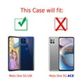 thumbnail image 2 of Slim-Fit Protective Phone Case compatible with Motorola Moto One 5G UW, with Tempered Glass Screen Protector, by OneToughShield ® - Eiffel Tower Stars, 2 of 3