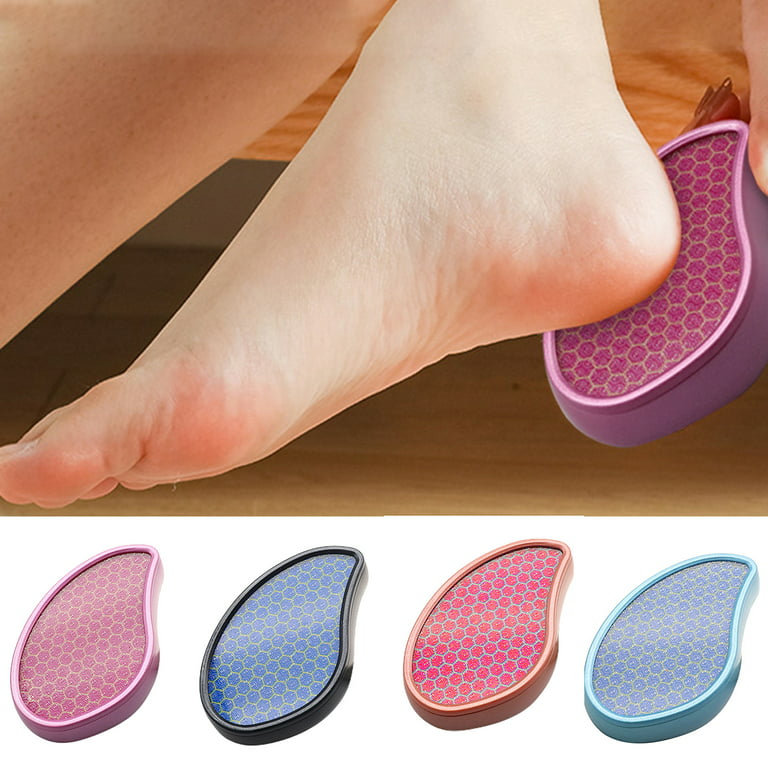  Nano Glass Foot File, Upgraded Heel Scraper with Easy-Grip  Backshell, Dead Skin Callus Remover for Dry and Wet Feet ( Pink ) : Beauty  & Personal Care