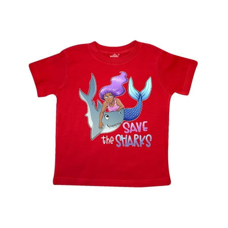 

Inktastic Save the Sharks- Mermaid Gift Toddler Boy or Toddler Girl T-Shirt