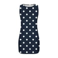 thumbnail image 3 of yillto Womens Mini Dress Sleeveless Summer Casual Tunic Shirt Dress Polka Dot Printed Tank Dresses, 3 of 6