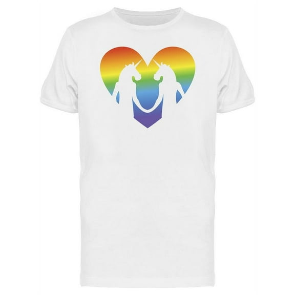 Unicorns, Gay Love T-Shirt Men -Image by Shutterstock, Male XX-Large