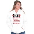 thumbnail image 4 of Funny Pessimist To Don't List Lazy Zip Up Hoodie Men's Women's Brisco Brands X, 4 of 6