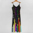 thumbnail image 5 of Pencils, Colored Pencils Sleeveless Dress Loose Women's Dress Dresses Luxury Evening Dresses, 5 of 9