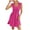 Hot Pink, variant on Kaemgyyd Women Casual Mini Dress Fashion Square Neck Tiered Short Dresses Sleeveless Smock Sundress A Line Flowy Summer Dress