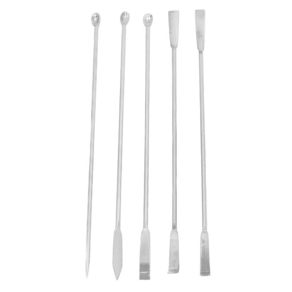 Mini cuchara medicinal, juego de cucharas de laboratorio de 5 piezas, espátula de laboratorio, suministros de laboratorio, claridad notable