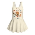 thumbnail image 4 of Uourmeti Cartoon Capybara Airplane Print Girls Skirted One Piece Swimsuit - Quick Dry, Stretchy Swim Dress for Beach & Pool Vacations, 4 of 8