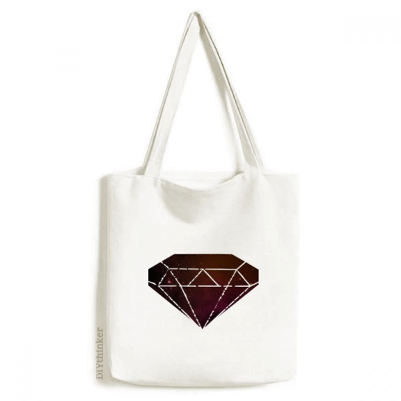 Crystal Universe Sky Fantasy Red Tote Canvas Bag Shopping Satchel Casual Handbag