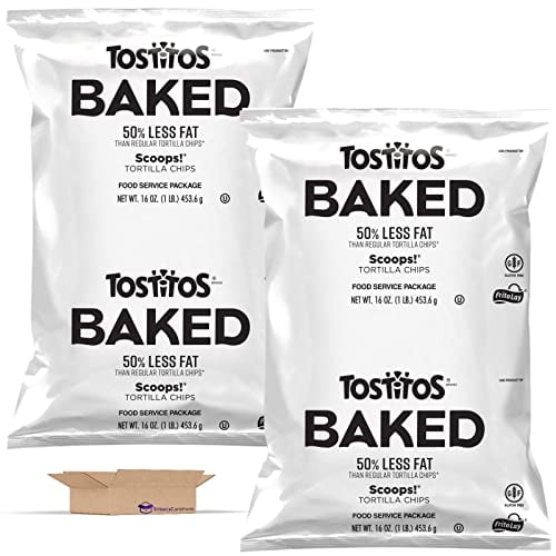 Baked Tortilla Scoops, Ultimate Value Sized Food Service 1 lb. Bag | 2 Count ( 2 Lbs Total)