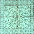 thumbnail image 1 of Ahgly Company Indoor Square Persian Light Blue Traditional Area Rugs, 3' Square, 1 of 4