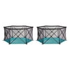 Summer Infant Lightweight Pop n Play Portable Play Yard, Turquoise (2 Pack)
