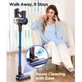 thumbnail image 6 of S10 Cordless Vacuum Cleaner, 40KPA/500W/45Mins, LED Display, 8-in-1 Lightweight Stick Vacuum Cleaners for with Green LED Light, 6-Stages Filtration, Self-Standing Design, Blue, 6 of 6