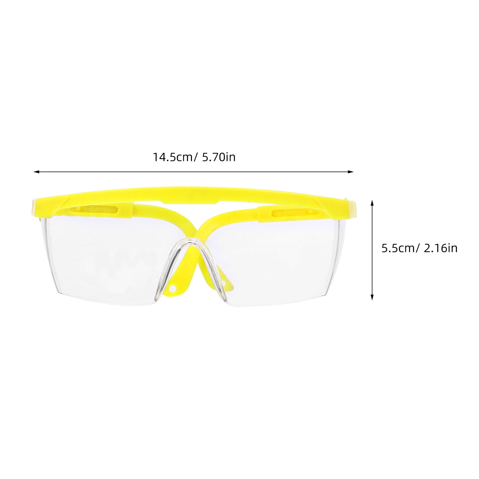 LOLIPPYY 12Pack Protective Eyeglasses Yellow Frame PC Eye Protective Outdoor Surfing Back to School