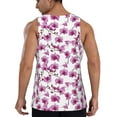 thumbnail image 3 of Haiem Orchids Flowers Men Workout Tank Top Gym Bodybuilding Sleeveless Muscle T Shirts Athletic Tank Breathable Workout Shirt-Large, 3 of 9