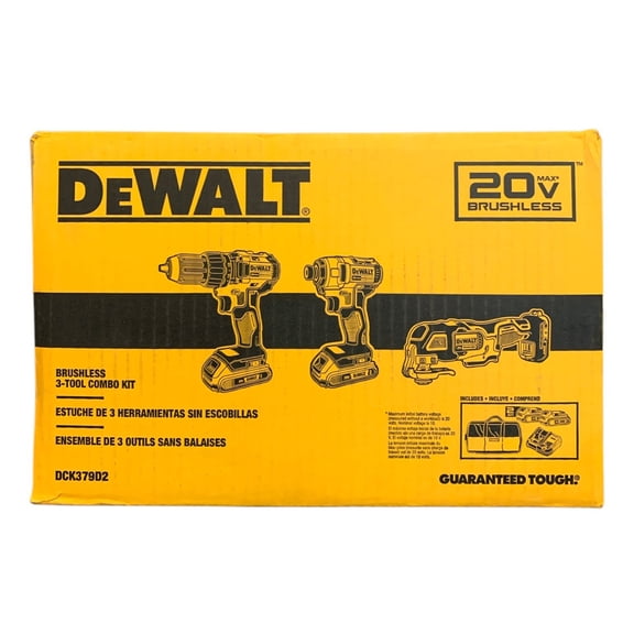 DEWALT 20V MAX Brushless Cordless 3-Tool Combo Kit (DCK379D2)