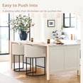thumbnail image 3 of Dycanpo Counter Height Bar Stools with Back Sets of 3 Modern Counter Stools for Home Kitchen, Line, 3 of 7