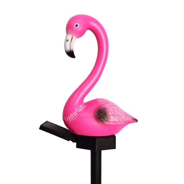 Lámpara Luz de jardín con energía solar, farol de jardín con pájaro rosa, LED para el hogar y el jardín (3 uds) Likrtyny Para estrenar
