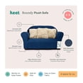 thumbnail image 5 of Drevy Plush Childrens Sofa with Accent Pillows, Navy 4 Count (Pack of 1), 5 of 7