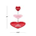 thumbnail image 3 of Miss Valentine 24” Decorative Candy Heart Cupcake Stand, Red and Pink, 3 of 3