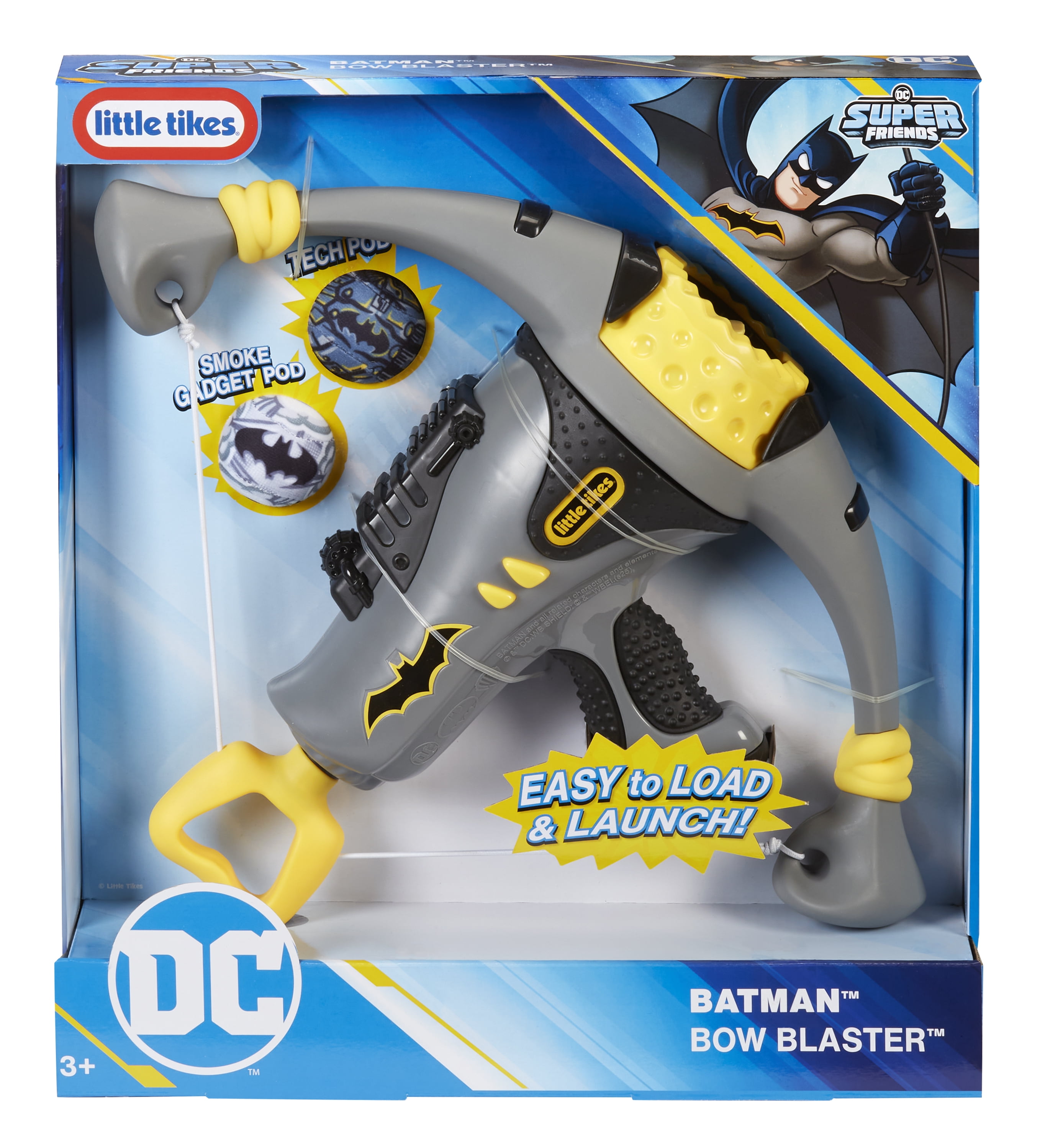 Little Tikes Batman Bow Blaster, DC Active Play Toy Blasters, Boys and Girls Ages 3+ Years
