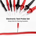 thumbnail image 4 of KAIWEETS 23PCS Multimeter Test Leads Kit with Replaceable Precision Probes Set and Alligator Clips, Test Probes, Test Hook, Flexible Wires Professional Kit General U, 4 of 8