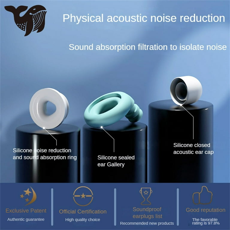 2023 NEW Silicone Earplug Sleep Noise Ear Plug Canceling Noise Reduction  Supplies Soundproof Noise Canceling Ear Plugs 