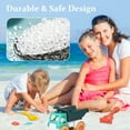thumbnail image 3 of Beach Toys, 5 Piece Sand Toys Set Kids Sandbox Toys with Truck, Rake, shovel, 2 Sand Molds & Mesh Bag, Beach Toys for Kids Age 3-10, 3 of 6