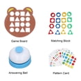 thumbnail image 4 of Juego De Combinación De Formas Geométricas, Tablero De Rompecabezas De Geometría Ligero Respetuoso Con El Medio Ambiente, Uso Para 2 Jugadores Para Educación Sensorial De, 4 of 7