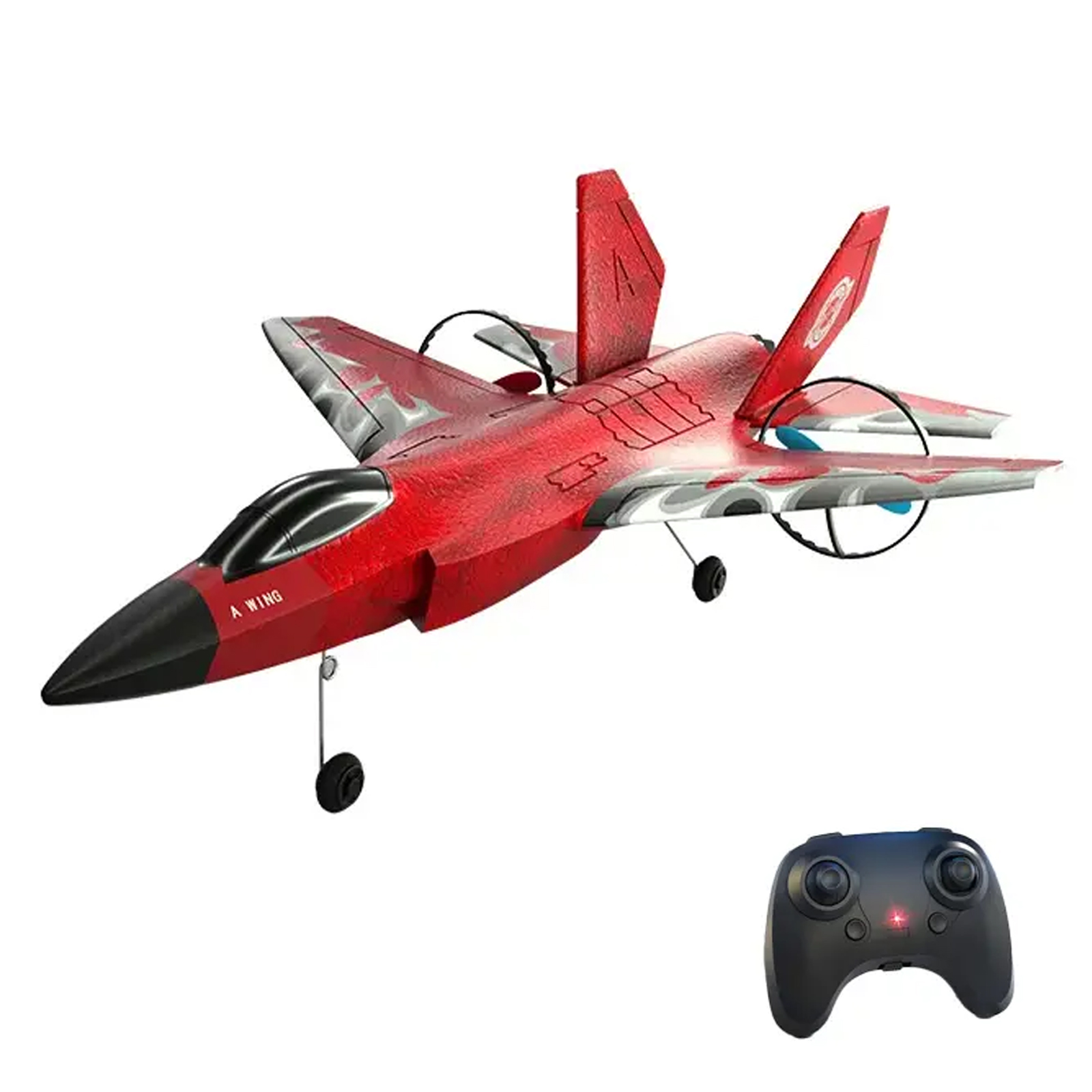 4DRC G2 RC Airplane For Beginners - Ready To Fly With One Key Aerobatics & LED Lights