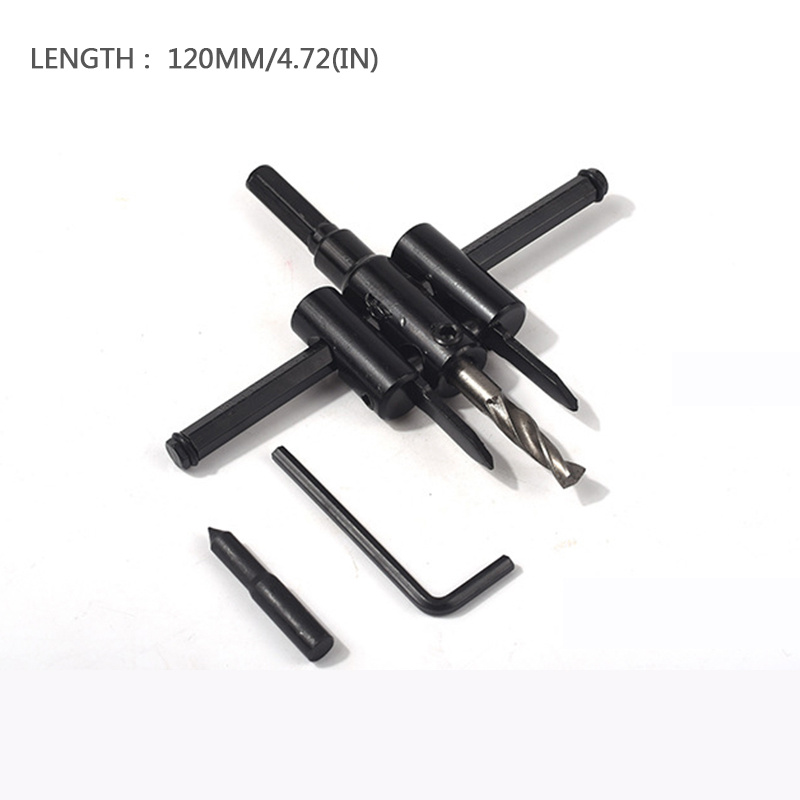 Aircraft Type Adjustable Circle Hole Cutter Wood Drill Bit Woodworking
