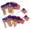 thumbnail image 2 of 4x100 Piezas Bandera Decorativa Palillos De Dientes Fiesta Comida Decoraciones América Sunnimix Marcar Palillos Decorativos, 2 of 7