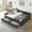 Black, variant on New Upholstered Full Size Daybed with Storage, Linen Fabric Bedframe w/Headboard & Wood Slat Support for Adult, Dormitory, Bedroom, No Box Spring Needed