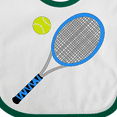 thumbnail image 4 of Inktastic Blue Tennis Racket and Ball Boys or Girls Baby Bib, 4 of 4