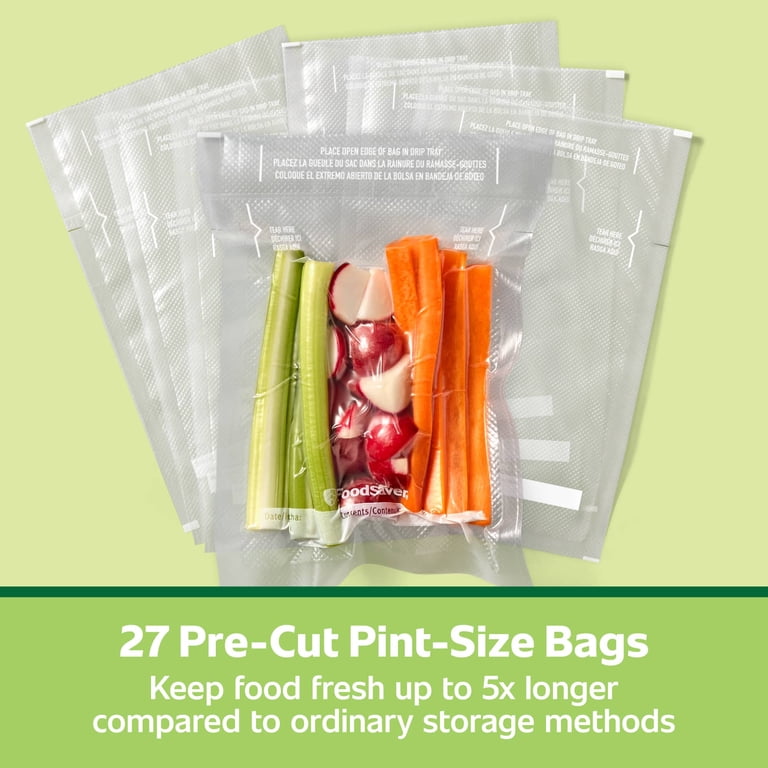 FoodSaver Pint Vacuum Seal Bags, 27 Count photo 8