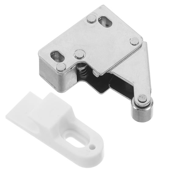 Worgeous Automatic Self Closing Push Open Door Latch Lock Hardware Press To Release Cabinet Metal Rebounder For Wardrobe Sliding Doors