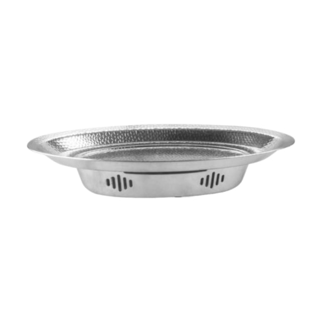 Lipstore Réchaud à Alcool Grillé en Acier Inoxydable Plat à Réchauffer pour Barbecue Grand