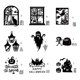 thumbnail image 2 of A Troqueles de corte de Metal con calavera de Halloween, plantillas para álbumes de recortes, tarjetas en relieve, 2 of 5
